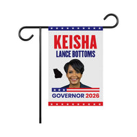 Keisha Lance Bottoms For Georgia Governor 2026 Garden Flag, Double Sided, 2026 Governor Flag, Elections Flag, Race Red White & Blue Flag