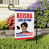 Keisha Lance Bottoms For Georgia Governor 2026 Garden Flag, Double Sided, 2026 Governor Flag, Elections Flag, Race Red White & Blue Flag