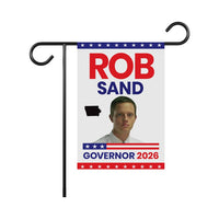 Rob Sand For Iowa Governor 2026 Garden Flag, Double Sided, 2026 Governor Flag, Democratic party, Elections Flag, Race Red White & Blue Flag