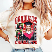 Custom Photo Graduation 2026 Shirt, Personalized Graduate Shirt, Class of 2026 Tee, Senior Photo Collage Shirt, Graduation Gifts