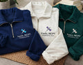 Phlebotomist Embroidered Quarter Zip Sweatshirt, Butterfly Needle Pullover, Personalized Phlebotomy Tech Gift for Women Men