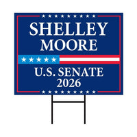 Shelley Moore Capito For West Virginia Senate 2026 Yard Sign, Corrugated Senate Election, Race Red White & Blue Yard Sign with Metal H-Stake