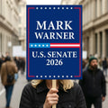 Mark Warner For Virginia Senate 2026 Election Sign, Anti-Trump Sign, Political Campaign Sign, Senate Election 2026 Race Poster Sign