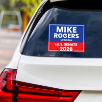 Mike Rogers For Michigan Senate 2026 Vinyl Sticker, Vote Mike Rogers Decal, Michigan Senate Elections 2026 Bumper Sticker, 6"x4.5"