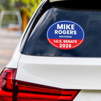 Mike Rogers For Michigan Senate 2026 Vinyl Sticker, Vote Mike Rogers Decal, Michigan Senate Elections 2026 Bumper Sticker, 6"x4.5"
