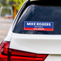 Mike Rogers For Michigan Senate 2026 Vinyl Sticker, Vote Mike Rogers Decal, Michigan Senate Elections 2026 Bumper Sticker, 10"x 3"