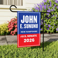 John E. Sununu For New Hampshire Senate 2026 Garden Flag, Double Sided, 2026 Senate Flag, Elections Flag, Race Red White & Blue Flag