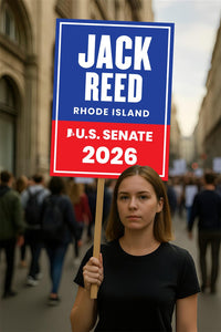 Jack Reed For Rhode Island Senate 2026 Election Sign, Anti-Trump Sign, Political Campaign Sign, Senate Election 2026 Race Poster Sign