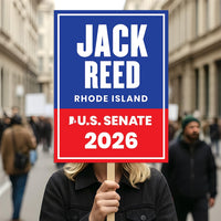 Jack Reed For Rhode Island Senate 2026 Election Sign, Anti-Trump Sign, Political Campaign Sign, Senate Election 2026 Race Poster Sign