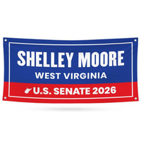 Shelley Moore Capito For West Virginia U.S. Senate Banner Sign, 13 oz Waterproof US Senate Election 2026 Vinyl Banner With Metal Grommets