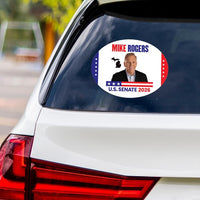 Mike Rogers For Michigan Senate 2026 Vinyl Sticker, Vote Mike Rogers Decal, Michigan Senate Elections 2026 Bumper Sticker, 6"x4.5"