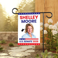 Shelley Moore Capito For West Virginia Senate 2026 Garden Flag, Double Sided, 2026 Senate Flag, Elections Flag, Race Red White & Blue Flag