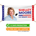 Shelley Moore Capito For West Virginia U.S. Senate Banner Sign, 13 oz Waterproof US Senate Election 2026 Vinyl Banner With Metal Grommets