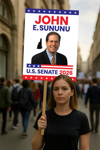 John E. Sununu For New Hampshire Senate 2026 Election Sign, Political Campaign Sign, Senate Election 2026 Race Poster Sign