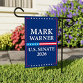 Mark Warner For Virginia Senate 2026 Garden Flag, Double Sided, 2026 Senate Flag, Elections Flag, Anti-Trump, Race Red White & Blue Flag