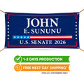 John E. Sununu For New Hampshire U.S. Senate Banner Sign, 13 oz Waterproof US Senate Election 2026, Senate Vinyl Banner With Metal Grommets