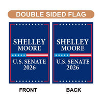 Shelley Moore Capito For West Virginia Senate 2026 Garden Flag, Double Sided, 2026 Senate Flag, Elections Flag, Race Red White & Blue Flag