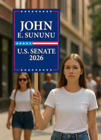 John E. Sununu For New Hampshire Senate 2026 Election Sign, Political Campaign Sign, Senate Election 2026 Race Poster Sign