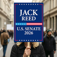 Jack Reed For Rhode Island Senate 2026 Election Sign, Anti-Trump Sign, Political Campaign Sign, Senate Election 2026 Race Poster Sign