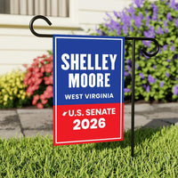 Shelley Moore Capito For West Virginia Senate 2026 Garden Flag, Double Sided, 2026 Senate Flag, Elections Flag, Race Red White & Blue Flag