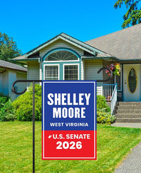 Shelley Moore Capito For West Virginia Senate 2026 Garden Flag, Double Sided, 2026 Senate Flag, Elections Flag, Race Red White & Blue Flag