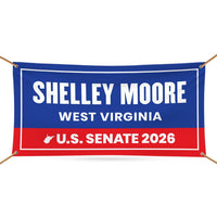 Shelley Moore Capito For West Virginia U.S. Senate Banner Sign, 13 oz Waterproof US Senate Election 2026 Vinyl Banner With Metal Grommets