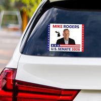 Mike Rogers For Michigan Senate 2026 Vinyl Sticker, Vote Mike Rogers Decal, Michigan Senate Elections 2026 Bumper Sticker, 6"x4.5"