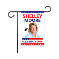 Shelley Moore Capito For West Virginia Senate 2026 Garden Flag, Double Sided, 2026 Senate Flag, Elections Flag, Race Red White & Blue Flag