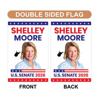 Shelley Moore Capito For West Virginia Senate 2026 Garden Flag, Double Sided, 2026 Senate Flag, Elections Flag, Race Red White & Blue Flag