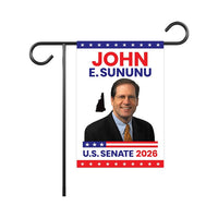John E. Sununu For New Hampshire Senate 2026 Garden Flag, Double Sided, 2026 Senate Flag, Elections Flag, Race Red White & Blue Flag
