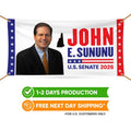 John E. Sununu For New Hampshire U.S. Senate Banner Sign, 13 oz Waterproof US Senate Election 2026, Senate Vinyl Banner With Metal Grommets