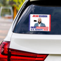 Julian Beaudion For South Dakota Senate 2026 Vinyl Sticker, Vote Beaudion Decal, South Dakota Senate Election 2026 Bumper Sticker, 6" x 4.5"