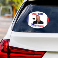 Lindsey Graham For South Carolina Senate 2026 Vinyl Sticker, Vote Graham Decal, South Carolina Senate Elections 2026 Bumper Sticker, 6"x4.5"