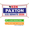 Ken Paxton For Texas U.S. Senate Banner Sign, 13 oz Waterproof US Senate Election 2026, Republican Party Vinyl Banner With Metal Grommets