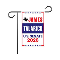 James Talarico For Texas Senate 2026 Garden Flag, Double Sided, 2026 Senate Flag, Elections Flag, Democratic Sign, Race Red White Blue Flag