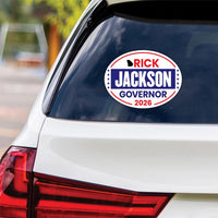 Rick Jackson For Georgia Governor 2026 Vinyl Sticker, Vote Rick Jackson, Georgia Governor Elections 2026 Bumper Sticker 6" x 4.5"