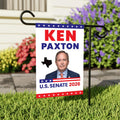 Ken Paxton For Texas Senate 2026 Garden Flag, Double Sided, 2026 Senate Flag, Elections Flag, Republican Sign, Race Red White & Blue Flag