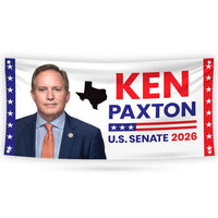 Ken Paxton For Texas U.S. Senate Banner Sign, 13 oz Waterproof US Senate Election 2026, Republican Party Vinyl Banner With Metal Grommets