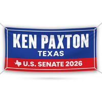 Ken Paxton For Texas U.S. Senate Banner Sign, 13 oz Waterproof US Senate Election 2026, Republican Party Vinyl Banner With Metal Grommets