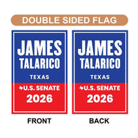 James Talarico For Texas Senate 2026 Garden Flag, Double Sided, 2026 Senate Flag, Elections Flag, Democratic Sign, Race Red White Blue Flag