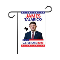 James Talarico For Texas Senate 2026 Garden Flag, Double Sided, 2026 Senate Flag, Elections Flag, Democratic Sign, Race Red White Blue Flag