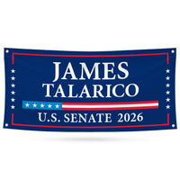 James Talarico For Texas U.S. Senate Banner Sign, 13oz Waterproof US Senate Election 2026, Democratic Party Vinyl Banner With Metal Grommets