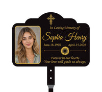Personalized Memorial Aluminum Sign, Custom Photo Metal Sign, Loving Memory Garden Tribute Decor, Keepsake Yard Display, Sympathy Gift