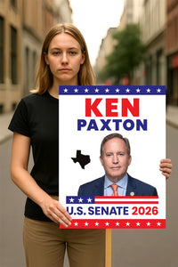 Ken Paxton For Texas Senate 2026 Election Sign, Republican Party, Political Campaign Sign, Senate Election 2026 Race Poster Sign