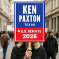 Ken Paxton For Texas Senate 2026 Election Sign, Republican Party, Political Campaign Sign, Senate Election 2026 Race Poster Sign