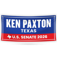 Ken Paxton For Texas U.S. Senate Banner Sign, 13 oz Waterproof US Senate Election 2026, Republican Party Vinyl Banner With Metal Grommets