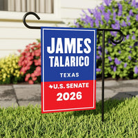 James Talarico For Texas Senate 2026 Garden Flag, Double Sided, 2026 Senate Flag, Elections Flag, Democratic Sign, Race Red White Blue Flag