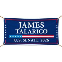 James Talarico For Texas U.S. Senate Banner Sign, 13oz Waterproof US Senate Election 2026, Democratic Party Vinyl Banner With Metal Grommets