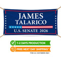 James Talarico For Texas U.S. Senate Banner Sign, 13oz Waterproof US Senate Election 2026, Democratic Party Vinyl Banner With Metal Grommets