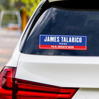 James Talarico For Texas Senate 2026 Vinyl Sticker, Vote James Talarico Decal, Texas Senate Elections 2026 Bumper Sticker, 10" x 3"